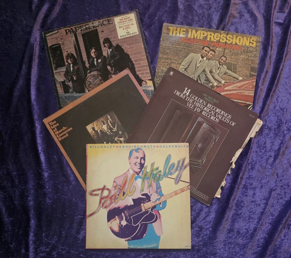 Vintage Oldies Vinyl LP Lot Bill Haley Impressions Paper Lace Ides Of March